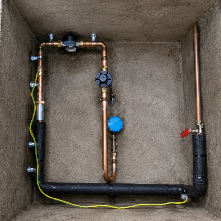 aprés rénovation d'un compteur d'eau à Saint-Paul-lès-Dax par votre entreprise de plomberie LIMA.